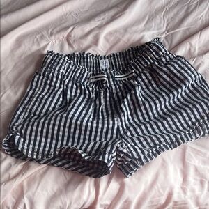 Checked navy and White girl’s Shorts
